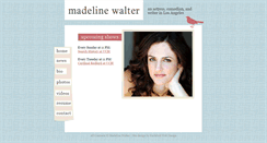 Desktop Screenshot of madelinewalter.com