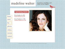 Tablet Screenshot of madelinewalter.com